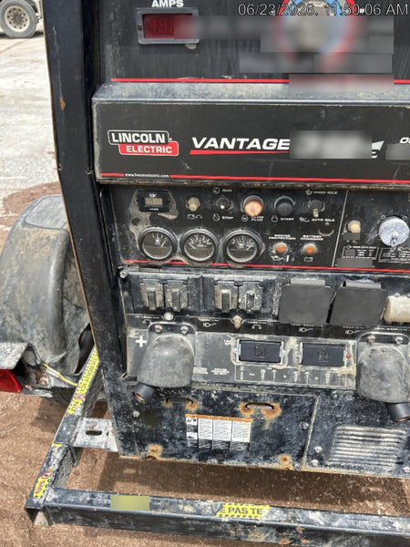 2019 Lincoln Electric Vantage 322 Ready-Pak 3, Two Wheel Trailer, Fender and Light Kit, Cable Rack