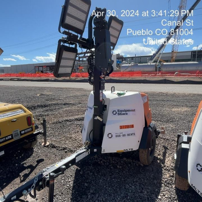 2023 Generac MLT2 Diesel, Flex Switch 120V Input, Powerzone Controller, 
(4) 320W LED Lights, 4kW Generator, 39.9 Gal Fuel Tank, 2" Ball, T3