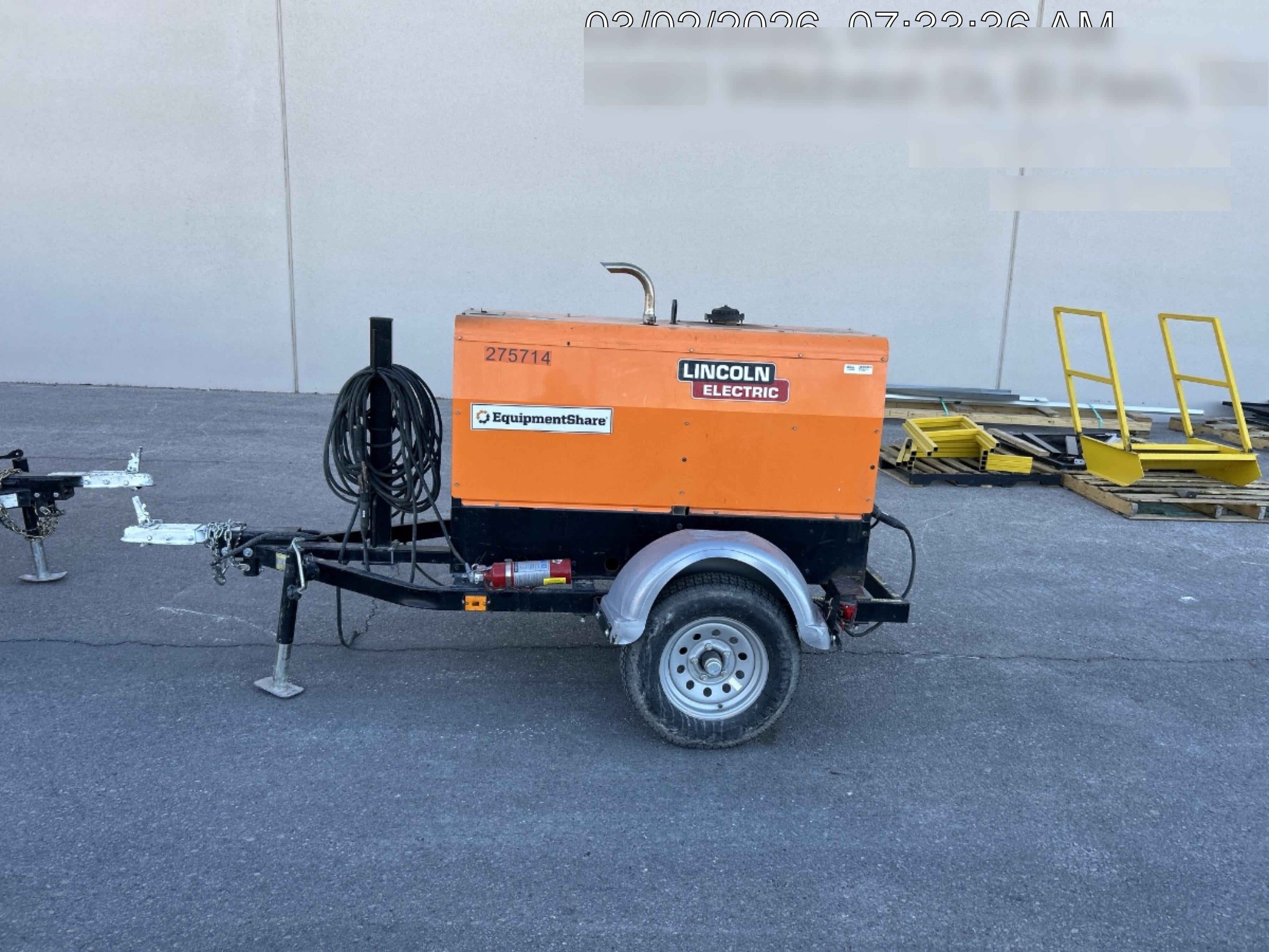 2022 Lincoln Electric LE400 Kubota V1505, Trlr, Cable Rack, Light Kit, ES Decals, T3