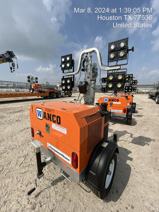 2024 Wanco WLTT-4MM4K Diesel, Deep Sea Controller, Shore Power Plug, Auto Start, (4) 350W LED Floodlights, 4kW Generator, 60 Gal Fuel Tank, 2" Ball, T3