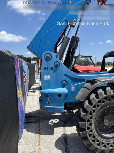 2018 Genie GTH-844 Genie GTH-844D w/Open ROPS, Solid Tires, Work Light/Beacon, 60" Carriage and Forks