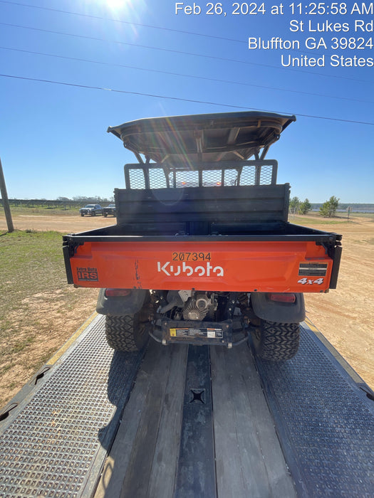 2022 Kubota RTV-X1140W-H Plastic Canopy, Windshield Acrylic Clear, LED Strobe Light, Wire Harness Kit, Back up Alarm