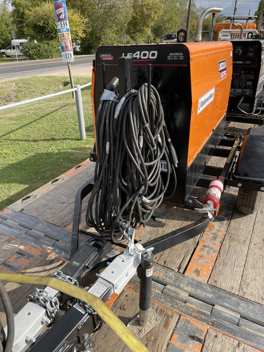2022 Lincoln Electric LE400 Kubota V1505, Trlr, Cable Rack, Light Kit, ES Decals, T3