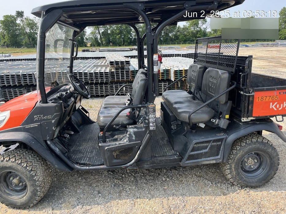 2022 Kubota RTV-X1140W-H Plastic Canopy, Windshield Acrylic Clear, LED Strobe Light, Wire Harness Kit, Back up Alarm