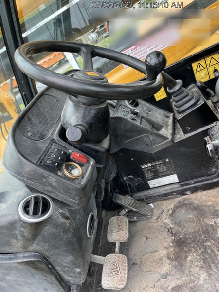 2019 JCB 514-56 Cab/Heat/Air, 109HP, Solid Tires, STD Worklight, Beacon, Aux Hydraulics, Lifting Eye, Back up Alarm w/72" Side Shift Carriage, 60" Forks