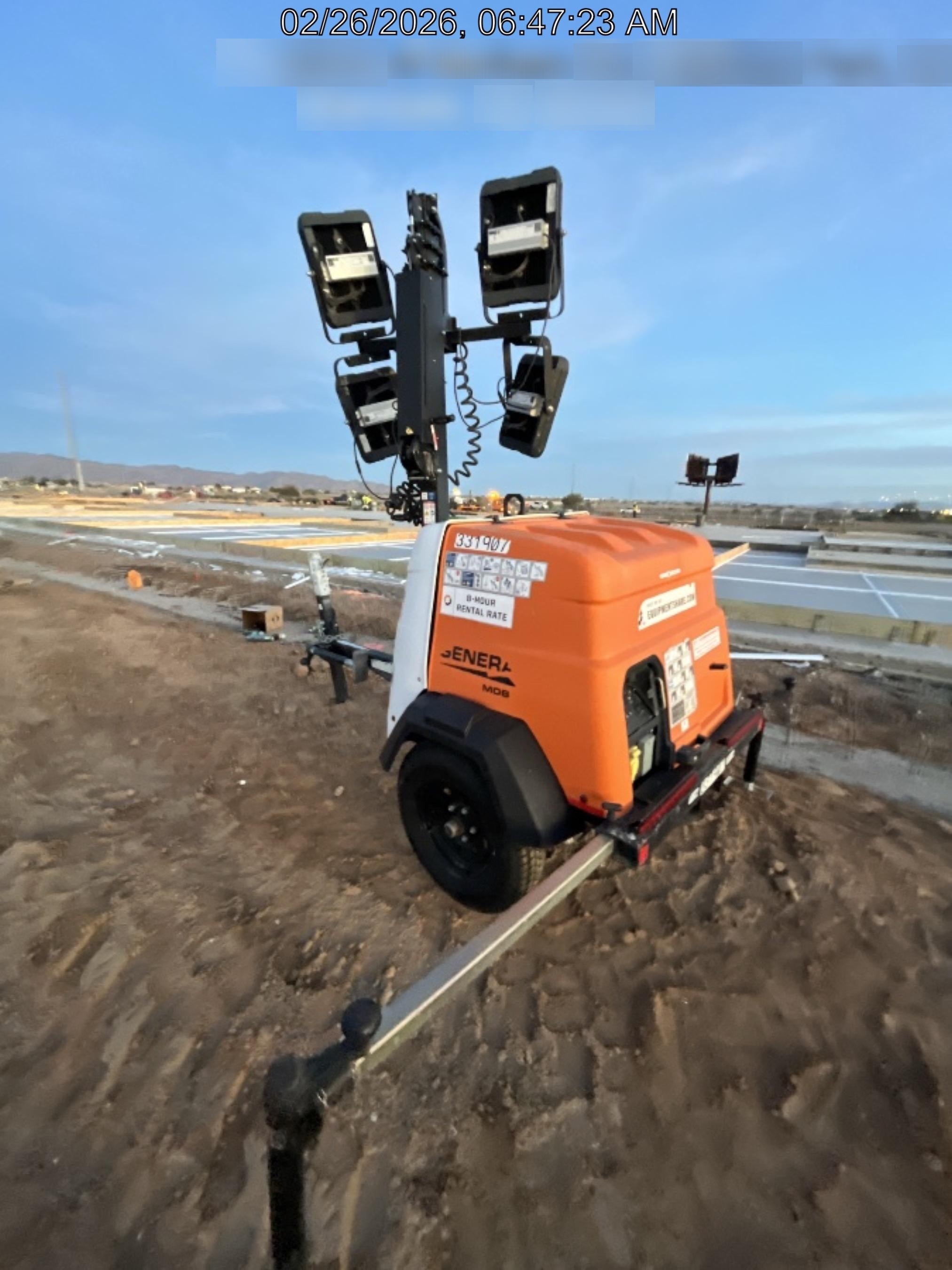 2023 Generac MLT2 Diesel, Flex Switch 120V Input, Powerzone Controller, (4) 320W LED Lights, 4kW Generator, 39.9 Gal Fuel Tank, 2" Ball, T3