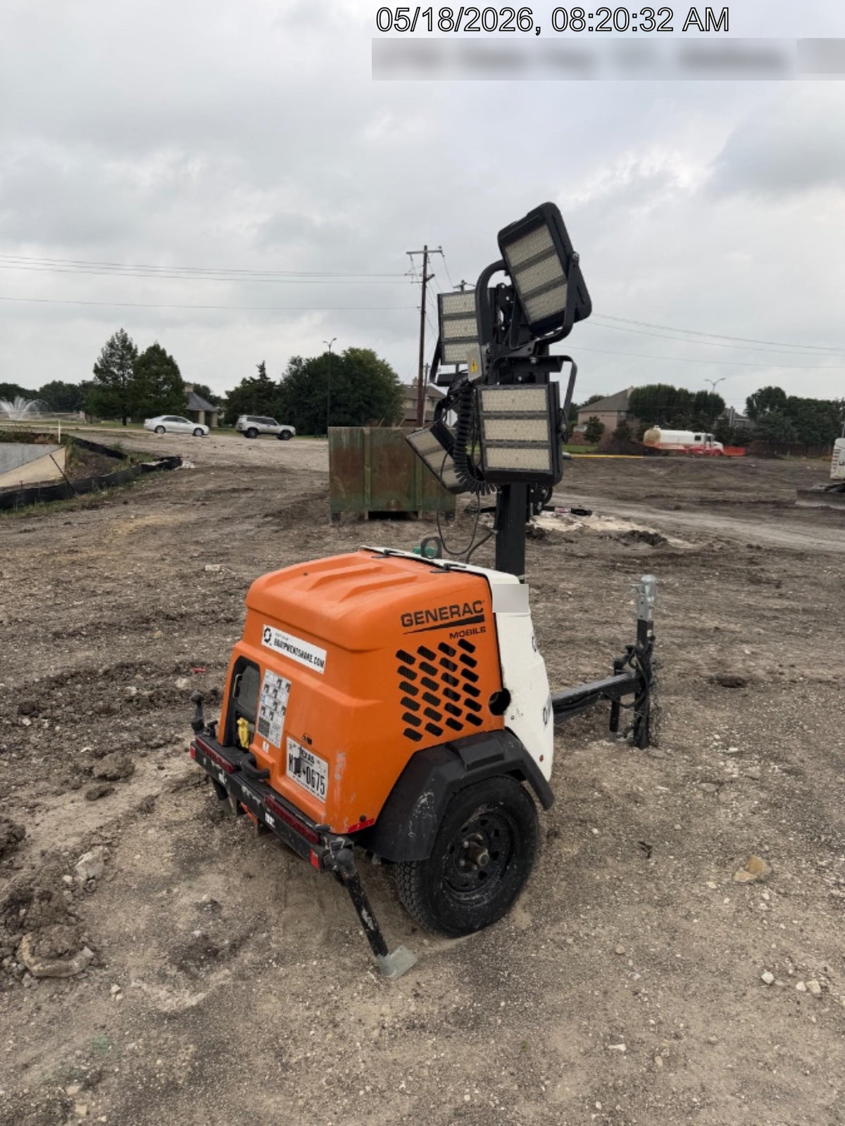 2023 Generac MLT2 Diesel, Flex Switch 120V Input, Powerzone Controller, (4) 320W LED Lights, 4kW Generator, 39.9 Gal Fuel Tank, 2" Ball, T3