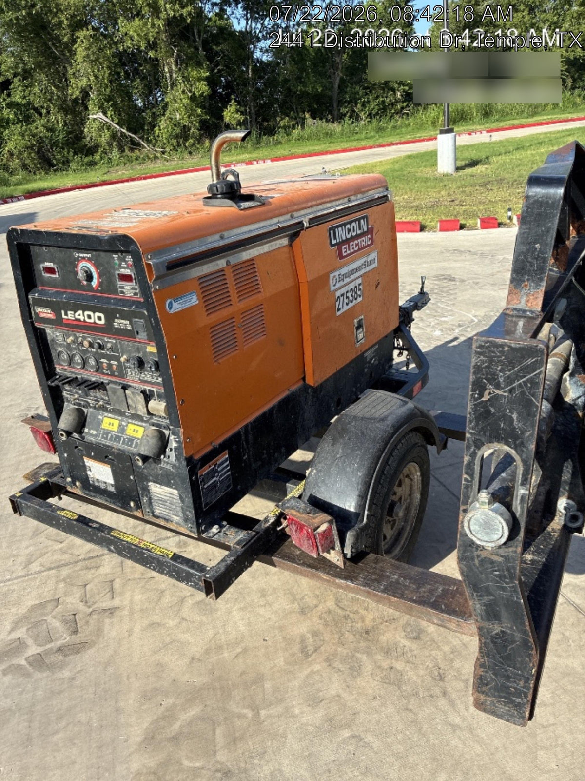 2022 Lincoln Electric LE400 Kubota V1505, Trlr, Cable Rack, Light Kit, ES Decals, T3