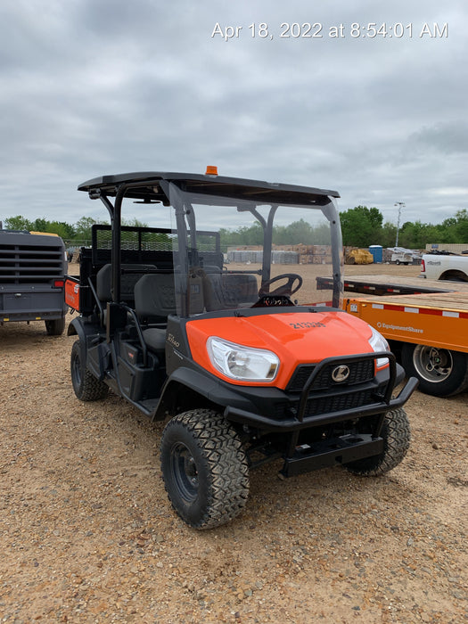 2022 Kubota RTV-X1140W-H Plastic Canopy, Windshield Acrylic Clear, LED Strobe Light, Wire Harness Kit, Back up Alarm