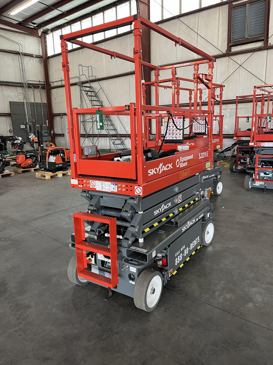 2024 Skyjack SJ3219 Electric Drive, Sld NM Tires, DBcns, RFRails, Power to Platform, T3 + Access Control