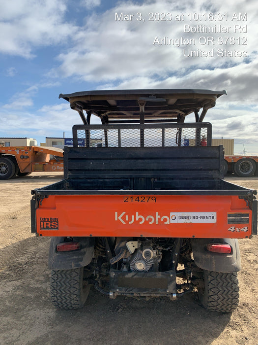 2022 Kubota RTV-X1140W-H Plastic Canopy, Windshield Acrylic Clear, LED Strobe Light, Wire Harness Kit, Back up Alarm