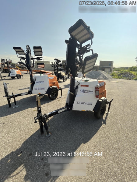 2024 Generac MLT2 Diesel, Flex Switch 120V Input, Powerzone Controller, 
(4) 320W LED Lights, 4kW Generator, 39.9 Gal Fuel Tank, 2" Ball, T3