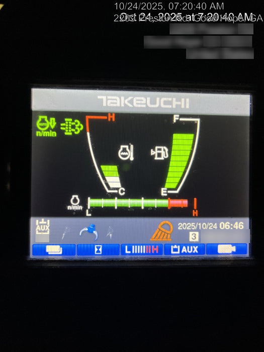 2019 Takeuchi TB290 Cab/Heat/AC Rubber tracks, Dozer blade, Travel alarm, Auxiliary hydraulics w/Manual QC, Hydraulic thumb, 18", 24", and 36" Buckets