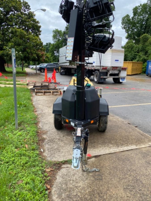 2022 Allmand NLV3GR (4) LED Light Fixture 350W, 23' Vertical Mast, 3kW Prime, Towable, ES Decals, T3