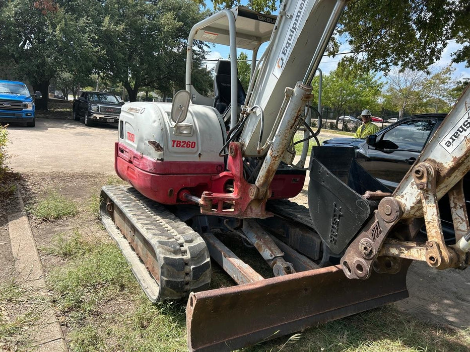2019 Takeuchi TB260 Takeuchi TB260 Canopy w/Rubber Tracks, Auxiliary Hydraulics, Standard Blade, Manual QC