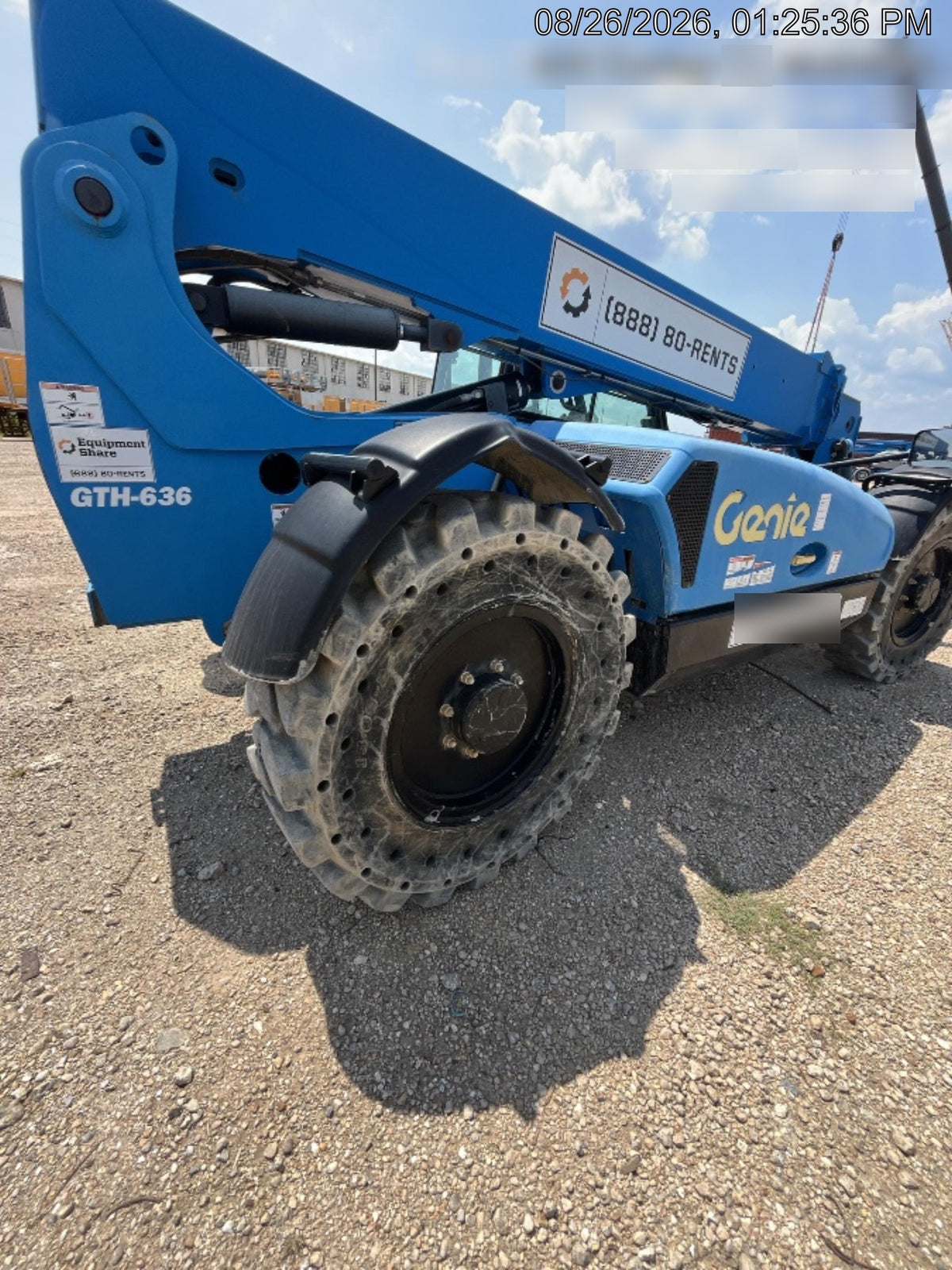 2020 Genie GTH-636 Cab/Heat/Air, Solid Tires, Work Lights, Beacon, Aux Hydraulics, Back up Alarm