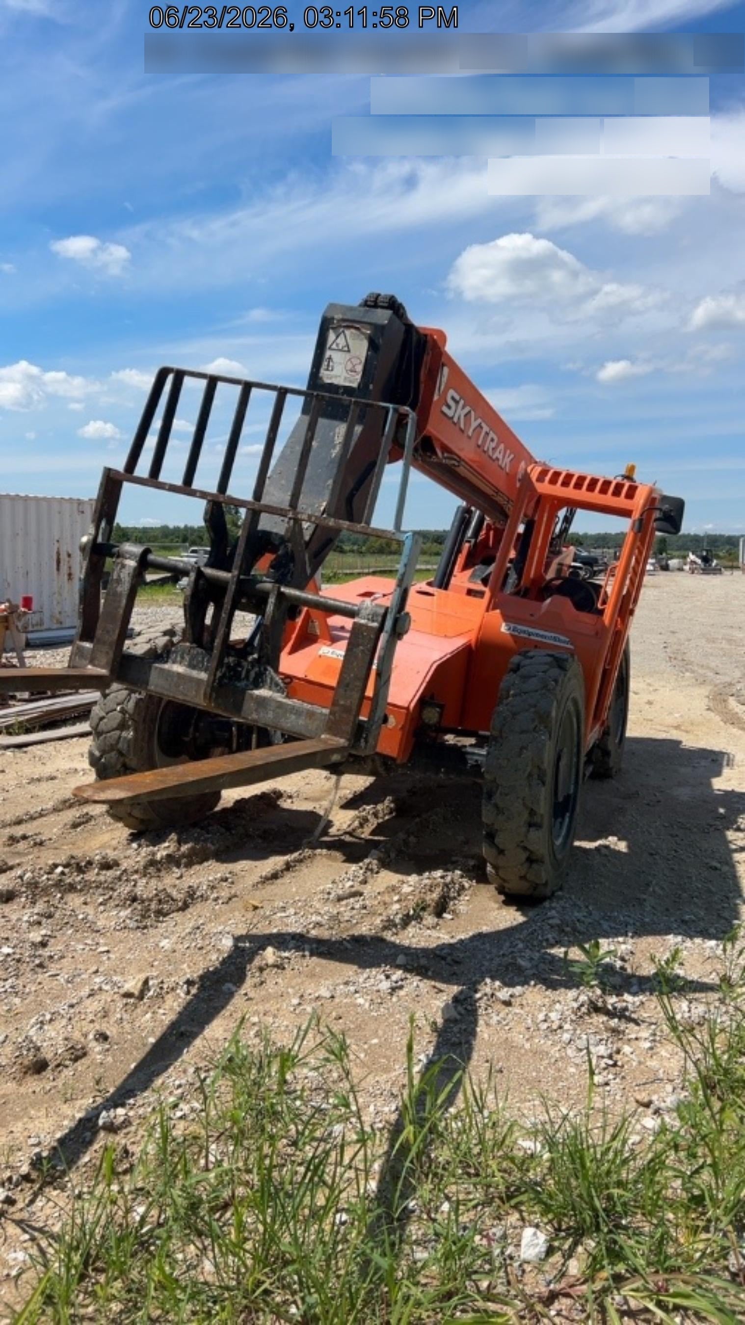 2019 Skytrak 6036 Canopy, Solid Tires, LED Work Lights, Beacon 50" Carriage, 48" Pallet Forks