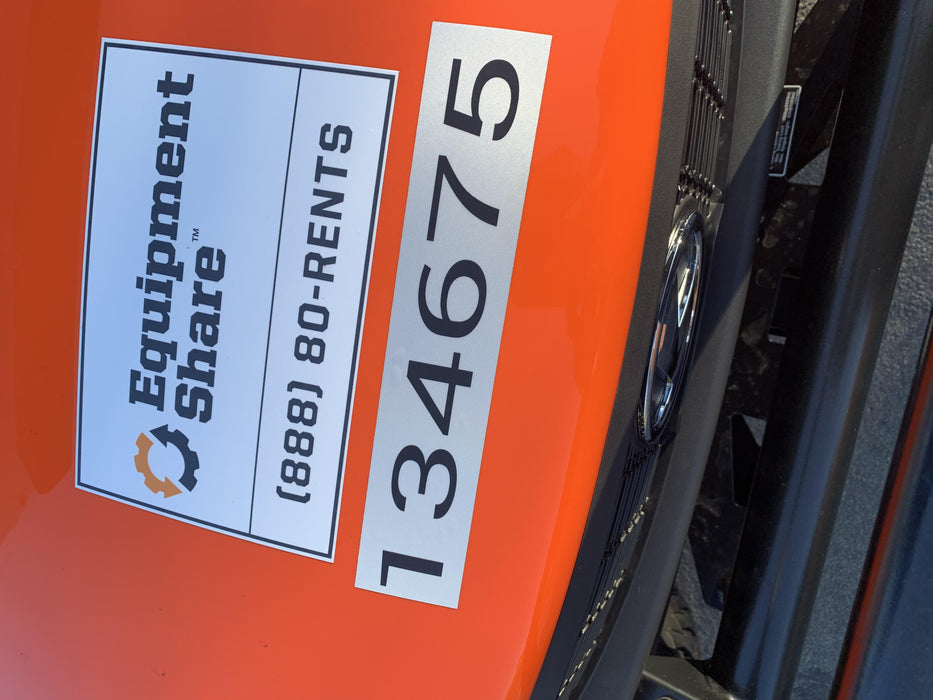 2022 Kubota RTV-X1140W-H Plastic Canopy, Windshield Acrylic Clear, LED Strobe Light, Wire Harness Kit, Back up Alarm