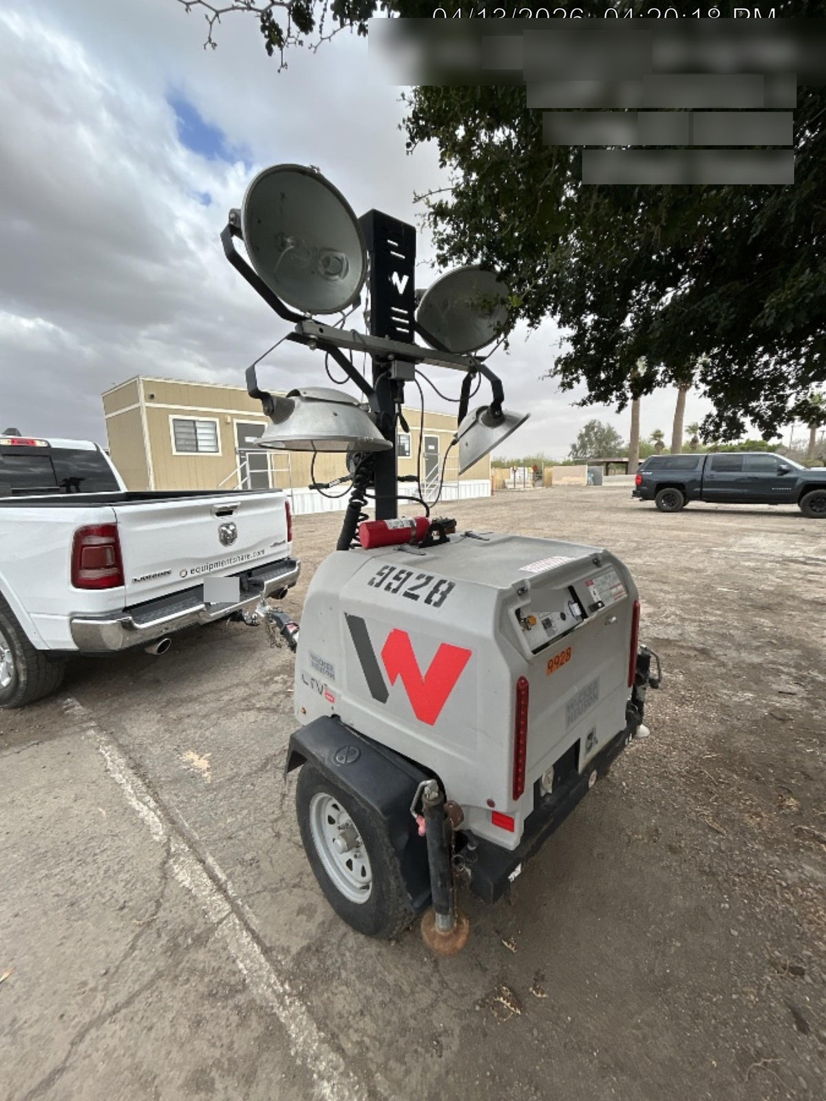 Wacker Neuson LTV6K-MH Wacker Neuson LTV6K Towable Light Tower