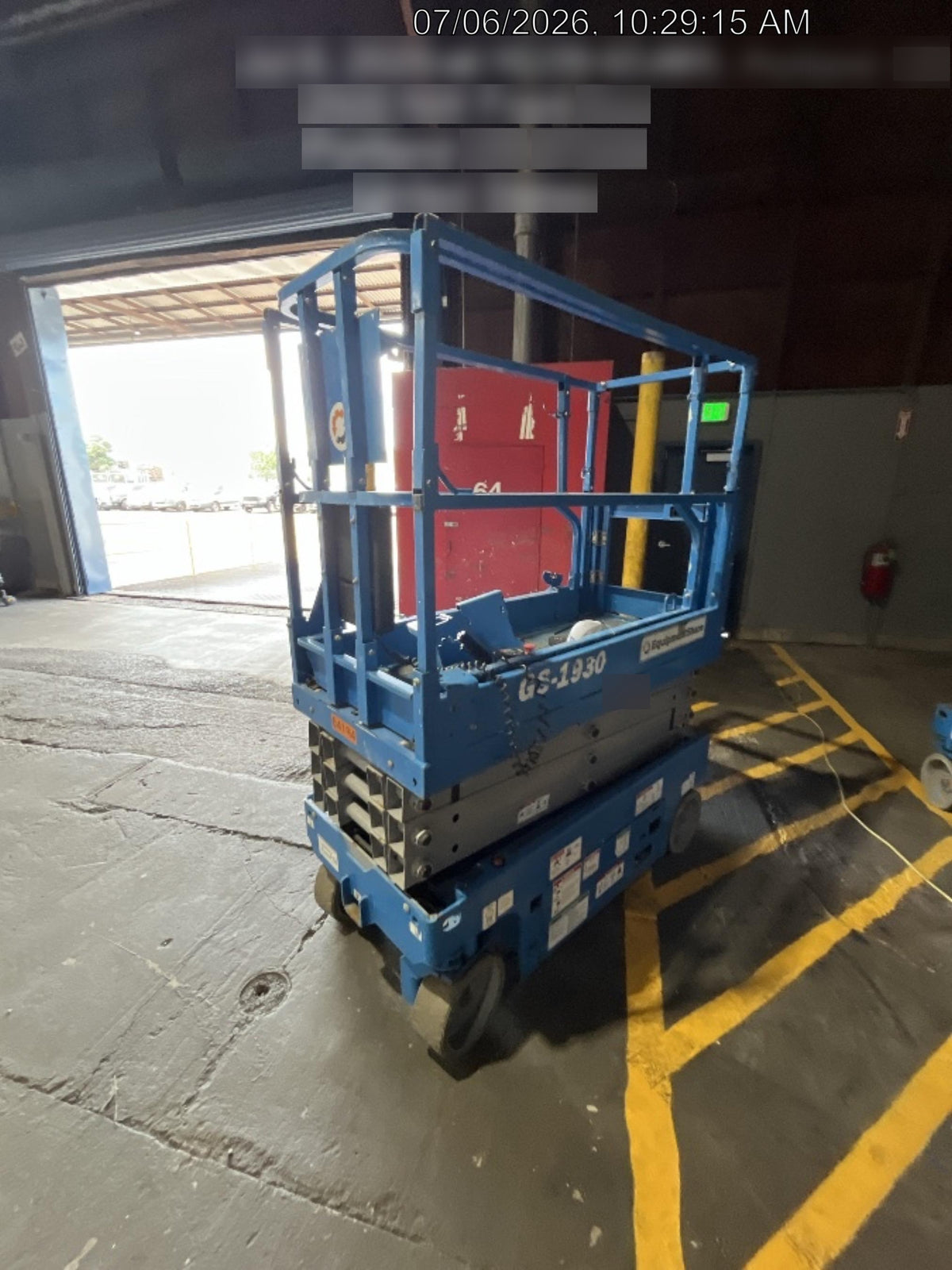 2020 Genie GS-1930 Solid Non Marking Tires, Beacon, Folding rails with half height swing gate, 800W Inverter