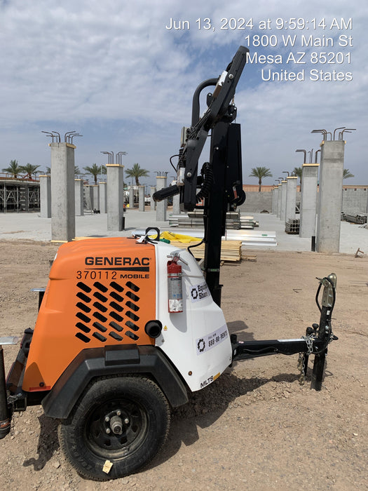 2023 Generac MLT2 Diesel, Flex Switch 120V Input, Powerzone Controller, 
(4) 320W LED Lights, 4kW Generator, 39.9 Gal Fuel Tank, 2" Ball, T3