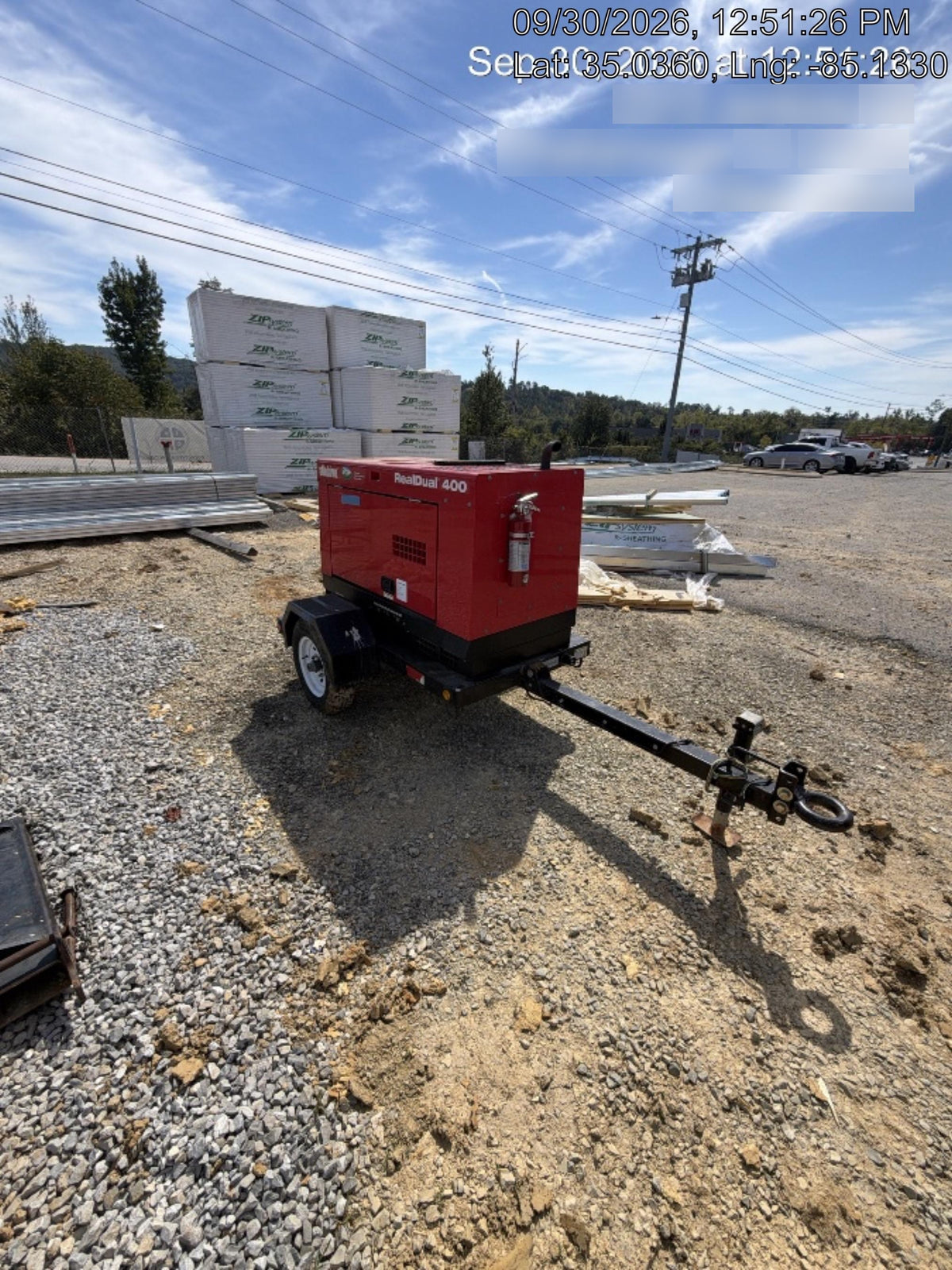 2022 Shindaiwa DGW400MDL Kubota D902 Engine, 23 HP, Dual Op Welder, Wire, Arc, Droop Stick, Tig, and CC Stick Functionality, Simulphase, 3 Phase and 1 Phase Gen Output, Single Axle NB Trlr, Slr Trckl Chrg 12V 12W, Fire Ext