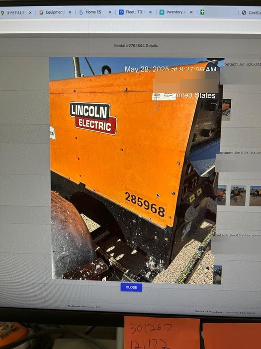 2022 Lincoln Electric LE400 Kubota V1505, Trlr, Cable Rack, Light Kit, ES Decals, T3