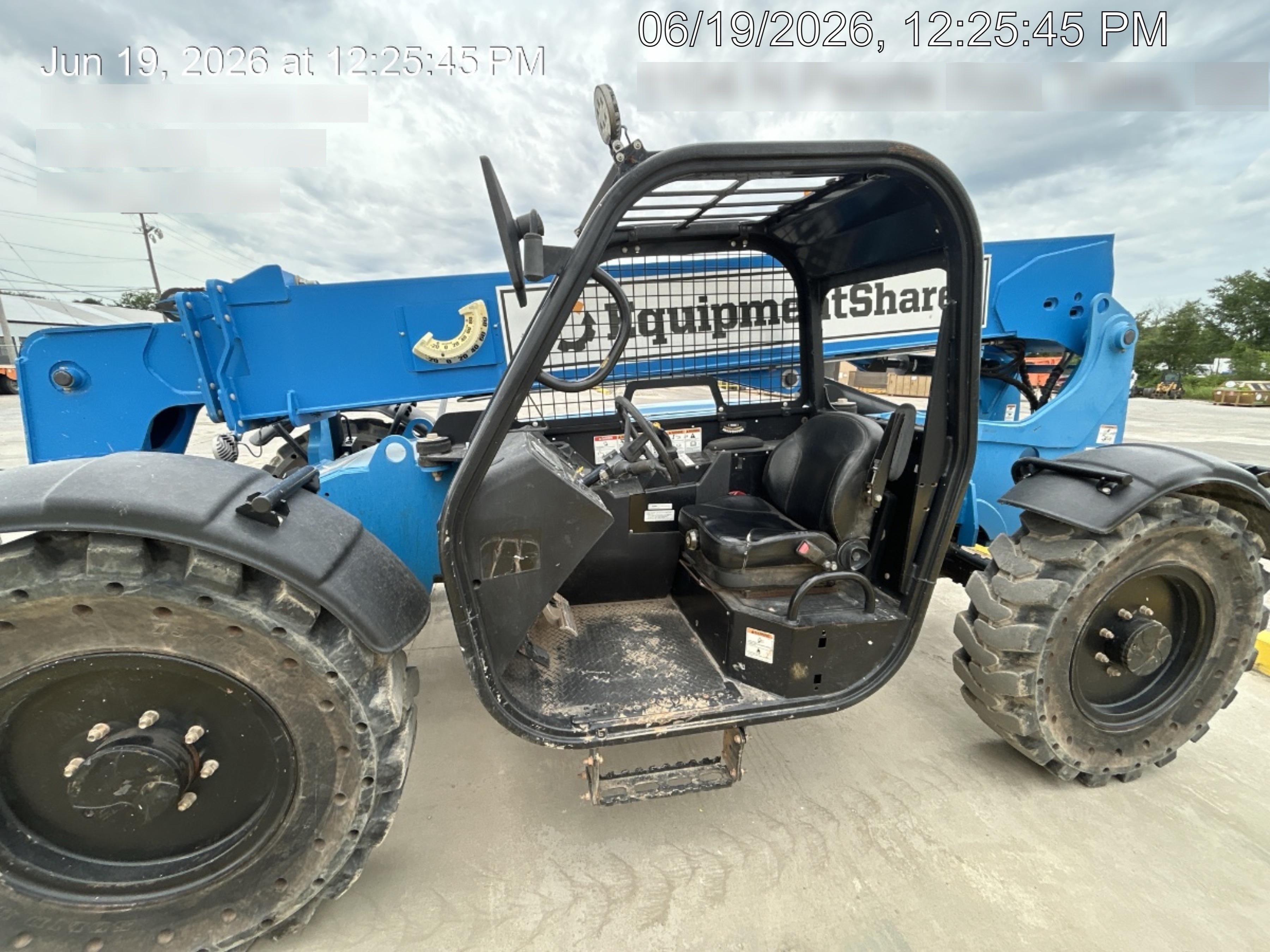 2019 Genie GTH-636 Canopy, Solid RT Tires, LED Work Lights, Beacon 60" QA Carriage, 48" Forks