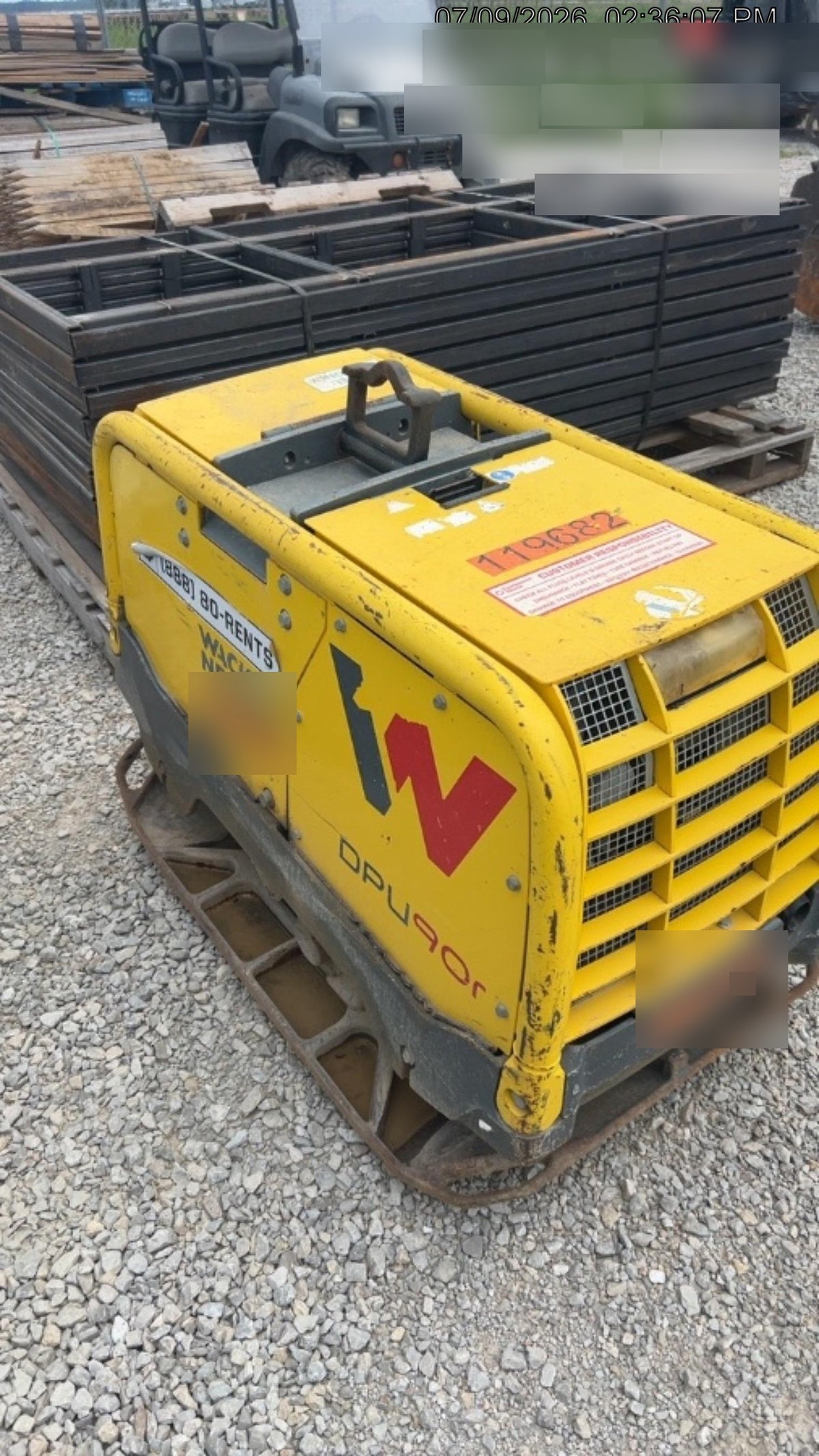 2020 Wacker Neuson DPU90r Vibration plate