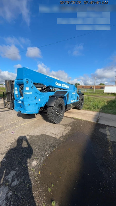 2018 Genie GTH-844 Genie GTH-844 w/ROPS, Work Lights, Solid Tires, RH Cab Mesh, Beacon, 60" Carriage and Forks