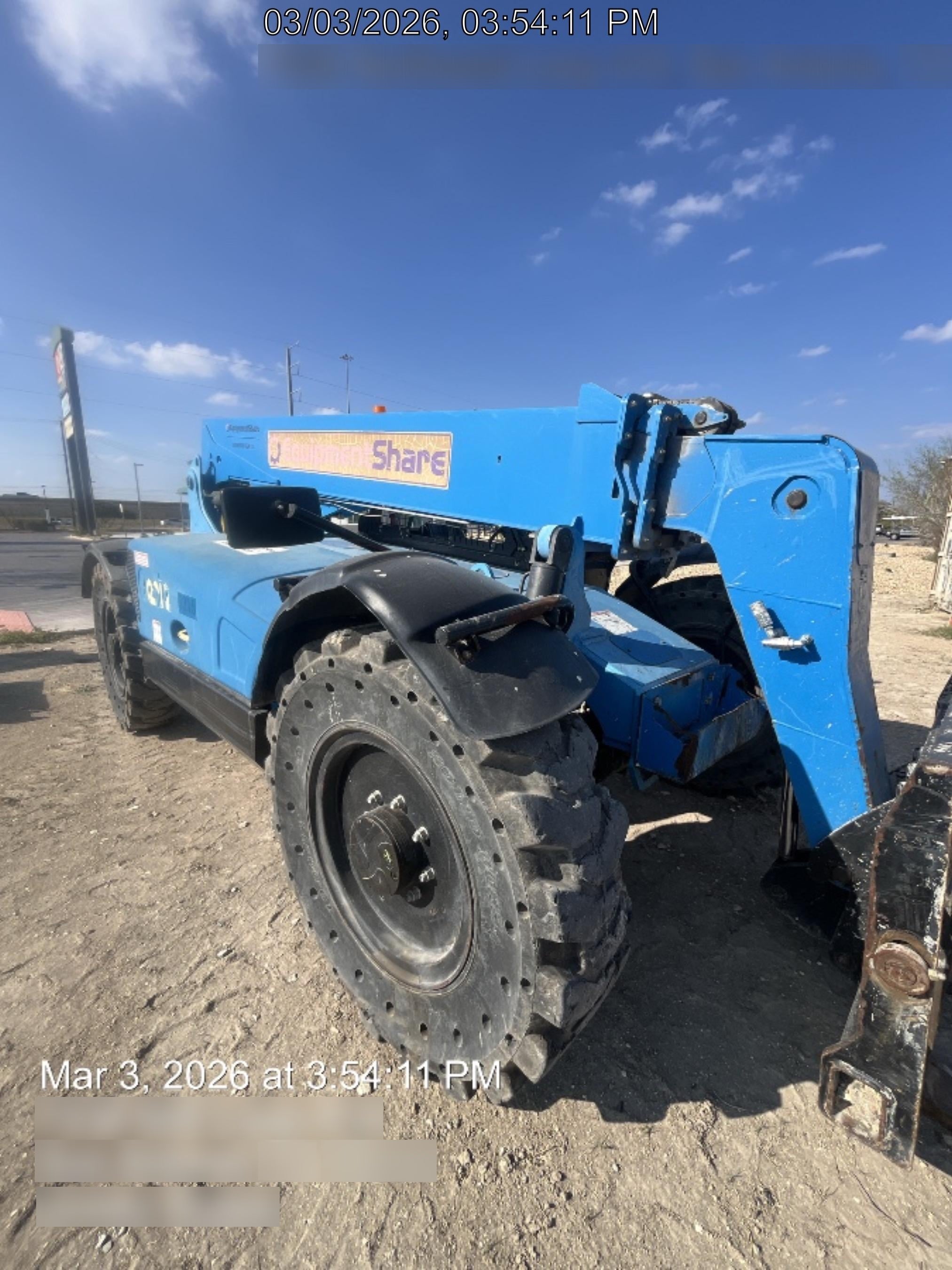 2017 Genie GTH-636 Genie GTH636, Solid RT Tires, T4F, worklights (LED, rear), Open ROPS