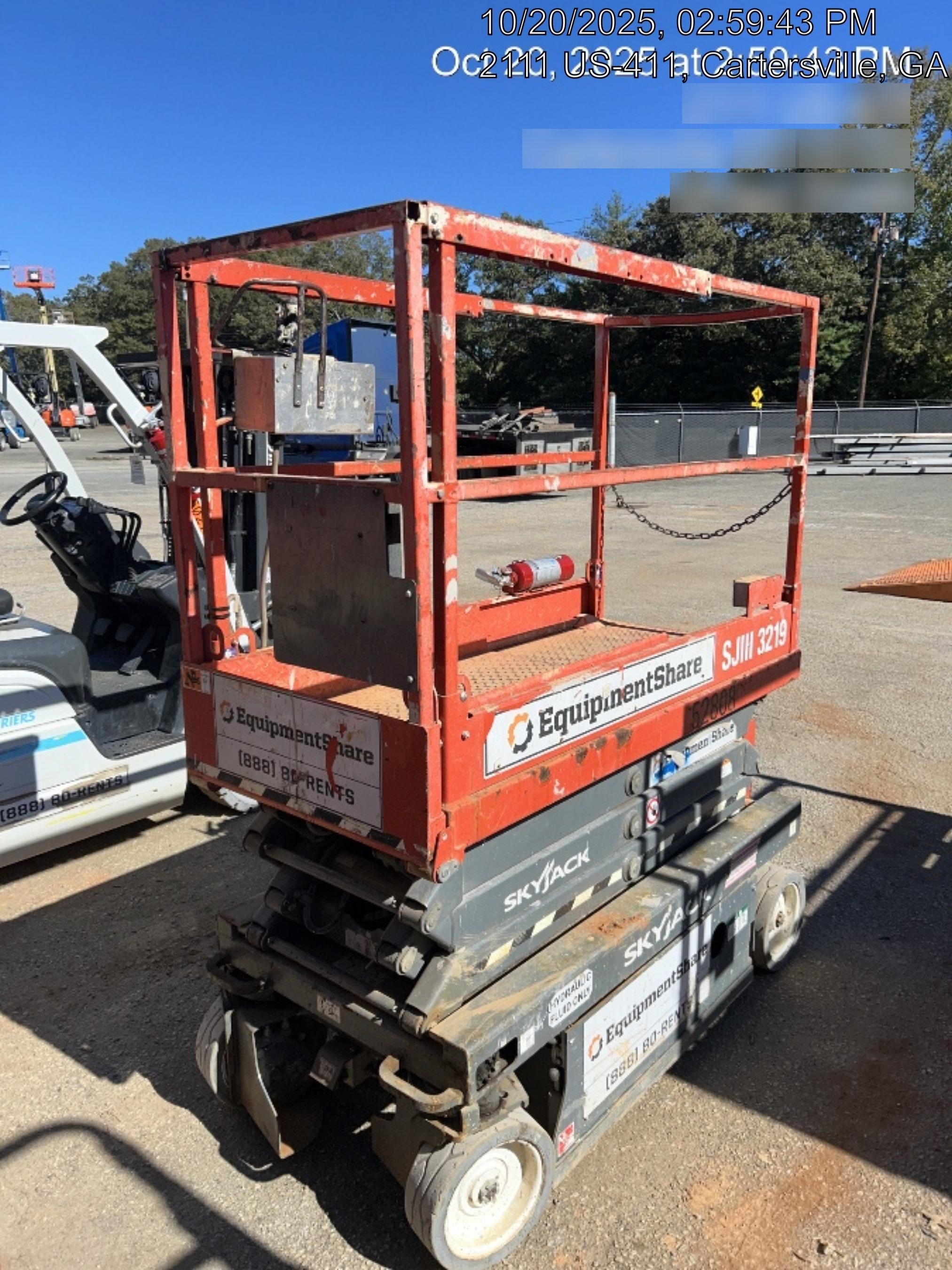 2019 Skyjack SJIII-3219 Standard Options, Trojan Batteries