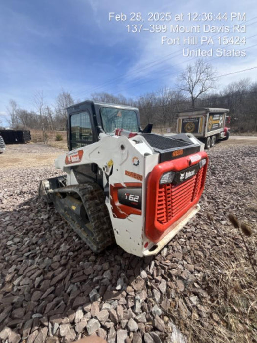 2023 Bobcat T62 68hp Doosan Diesel, Cab/Heat/Air, Rubber Tracks, Manual QC