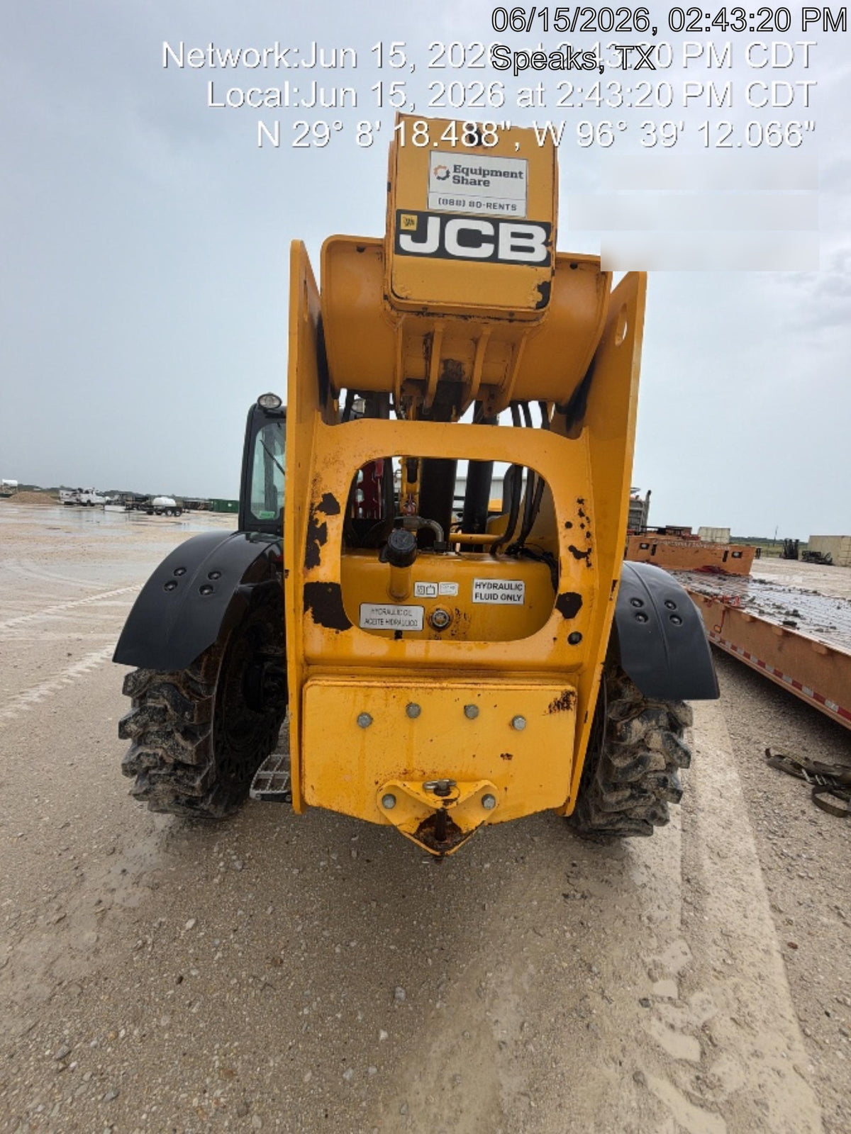 2020 JCB 509-42 Cab/Heat/Air, Solid Tires, Work Lights, Beacon, Aux Hydraulics, Back up Alarm, Lifting Eye, ES Decals
