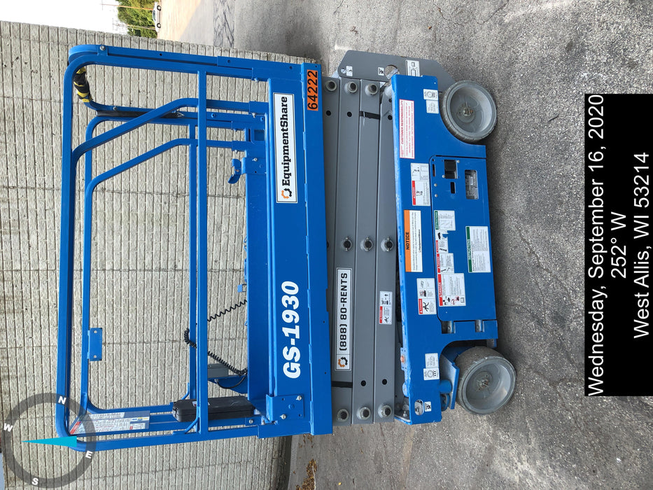 2020 Genie GS-1930 Standard Machine