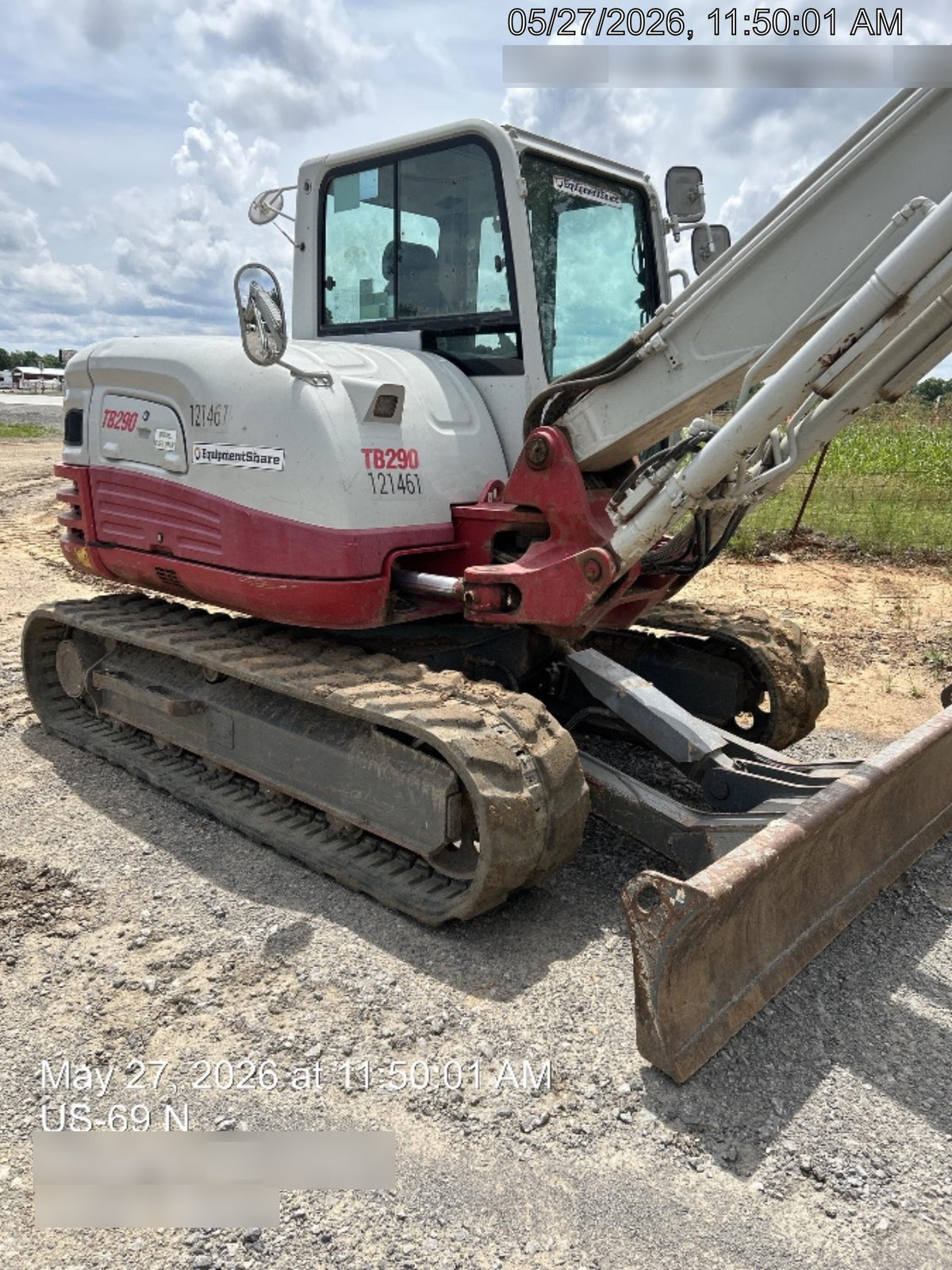 2020 Takeuchi TB290C Cab/Heat/Air, Rubber Tracks, Manual TAG QC