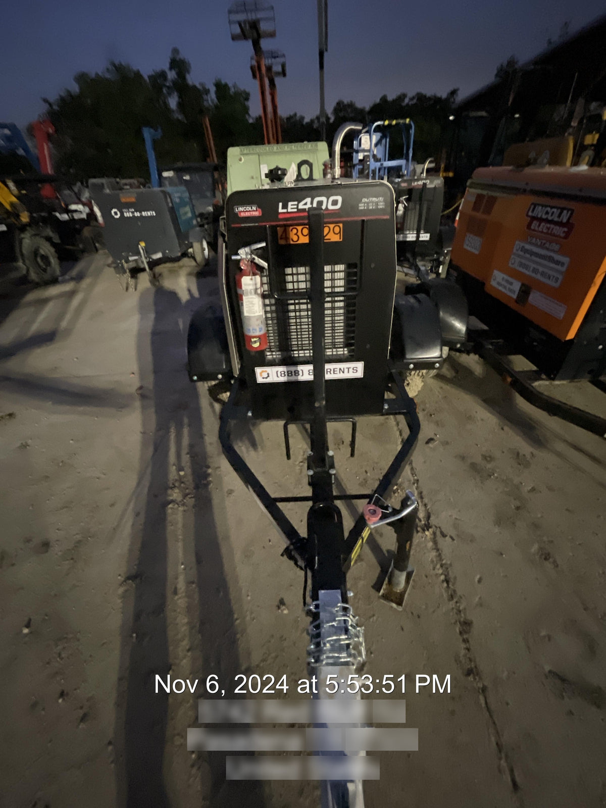 2024 Lincoln Electric LE400 Kubota V1505, Trlr, Cable Rack, Light Kit, ES Decals, T3