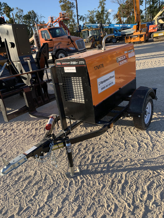 2021 Lincoln Electric Vantage 322 Vantage 322 Ready Pak 3 w/ Decals, ORANGE (includes trailer, cable rack, fender light kit) NO Telematics