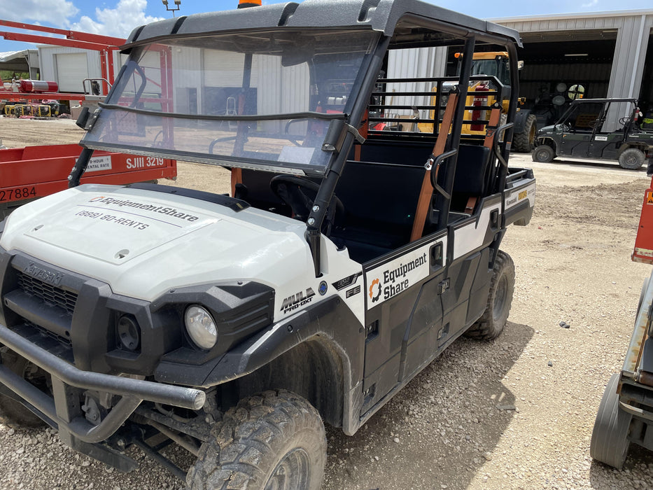 2022 Kawasaki Mule PRO-DXT Standard Options, Backup Alarm, Beacon, Plastic Hard Top, Poly Windshield, Horn Kit
