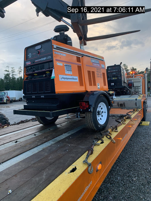 2021 Lincoln Electric Vantage 549X Ready Pak 3, ORANGE (includes trailer, cable rack, fender light kit)