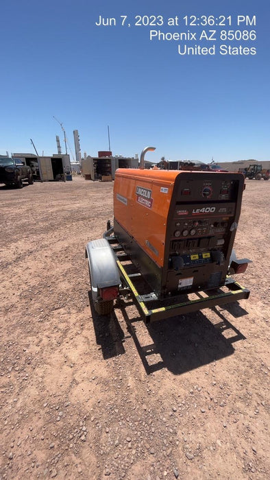 2022 Lincoln Electric LE400 Kubota V1505, Trlr, Cable Rack, Light Kit, ES Decals, T3