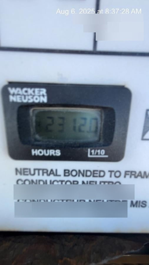 2019 Wacker Neuson LTV6L-MH Mobile Light Tower w/Fuel Level Sensor Installed