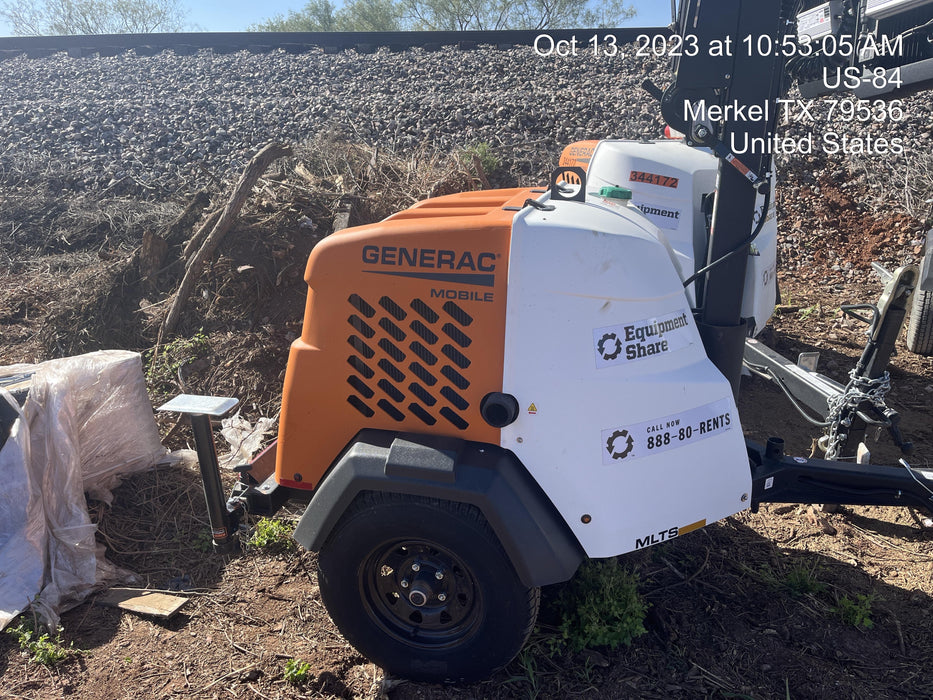 2023 Generac MLT2 Diesel, Flex Switch 120V Input, Powerzone Controller, (4) 320W LED Lights, 4kW Generator, 39.9 Gal Fuel Tank, 2" Ball, T3