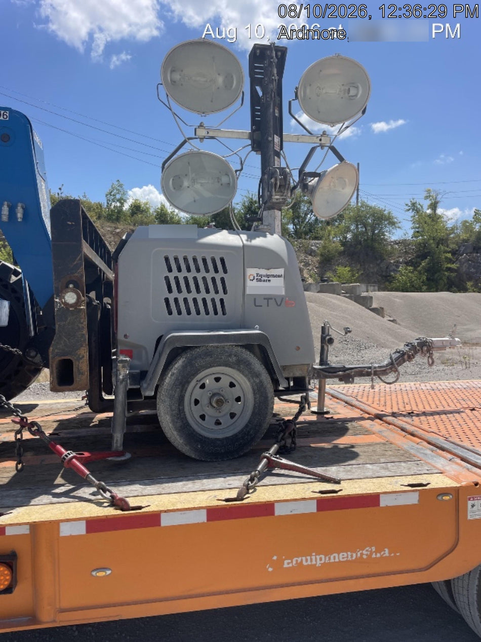 2019 Wacker Neuson LTV6L-MH Wacker Neuson LTV6L Mobile Light Tower w/Fuel Level Sensor Installed