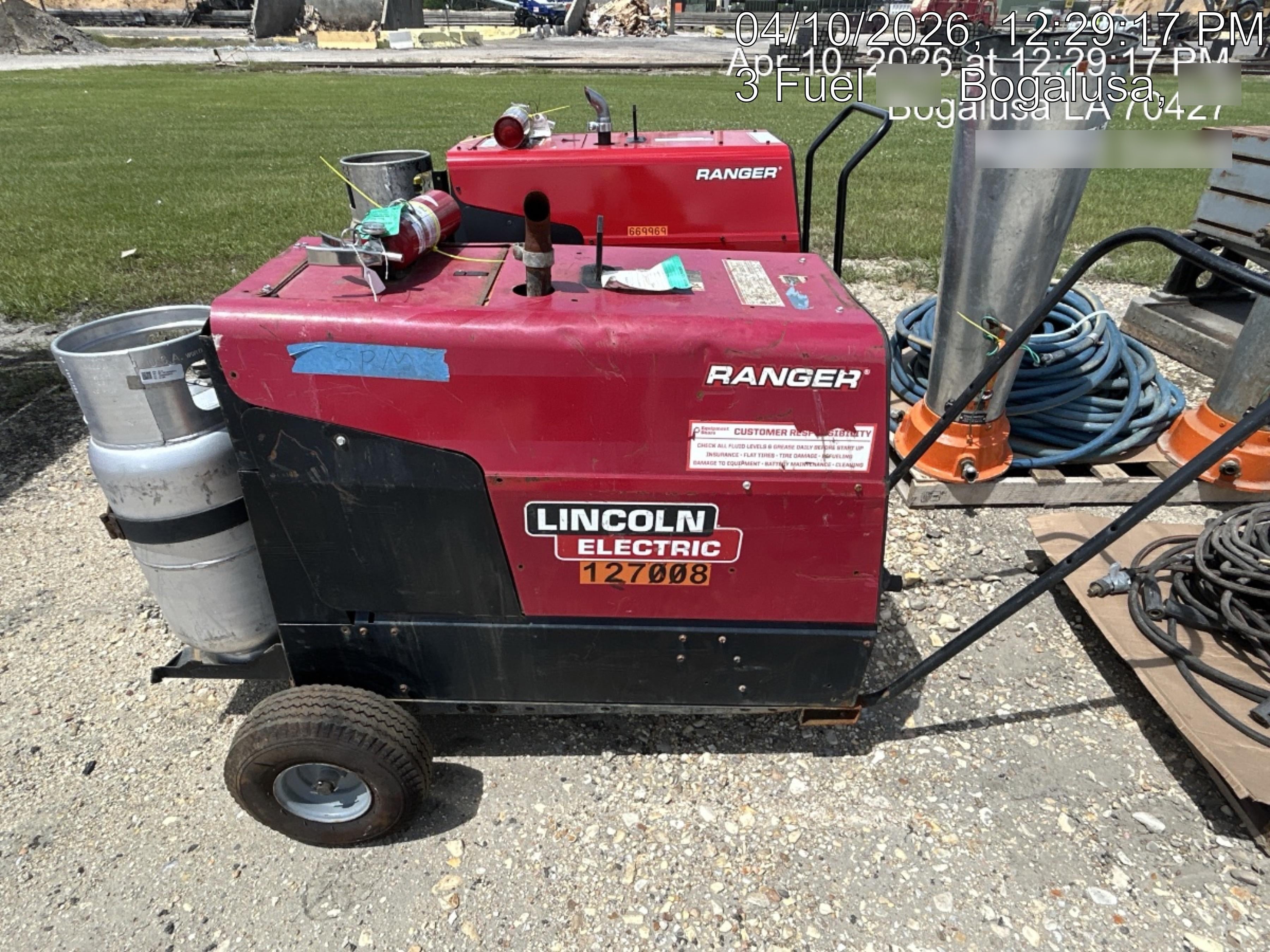 2021 Lincoln Electric Ranger 305 LPG K3430-1, Ranger 305 LPG, Undercarriage, Tank Holder & Strap, 10kw AC Gen, 25hp Kohler LPG Eng