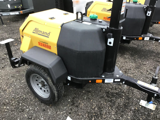 2020 Allmand NLV3GR (4) LED Light Fixture 350W, 23' Vertical Mast, 3kW Prime, Towable, Deep Sea L401, Leveling Jacks, Yanmar T4F 5.8hp