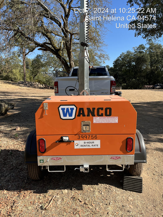 2024 Wanco WLTT-4MM4K Diesel, Deep Sea Controller, Shore Power Plug, Auto Start, (4) 350W LED Floodlights, 4kW Generator, 60 Gal Fuel Tank, 2" Ball, T3