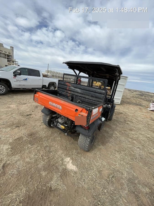 Kubota RTV-X1140W-H 4wd Utility Cart, LED Strobe, Windshield Tempered Glass, Pastic Canopy, Wire Harness Kit, Backup Alarm