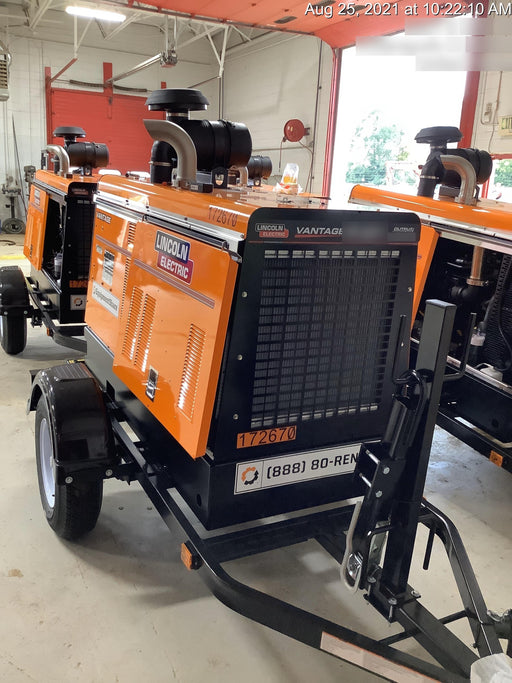 2021 Lincoln Electric Vantage 549X Ready Pak 3, ORANGE (includes trailer, cable rack, fender light kit)