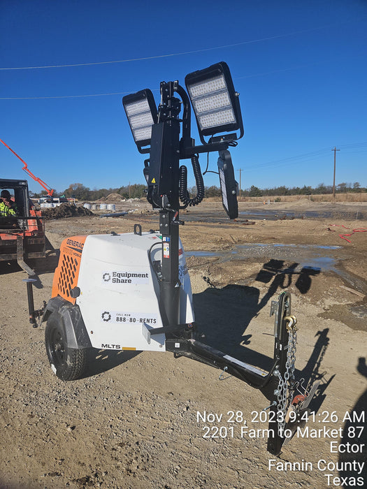 2023 Generac MLT2 Diesel, Flex Switch 120V Input, Powerzone Controller, 
(4) 320W LED Lights, 4kW Generator, 39.9 Gal Fuel Tank, 2" Ball, T3
